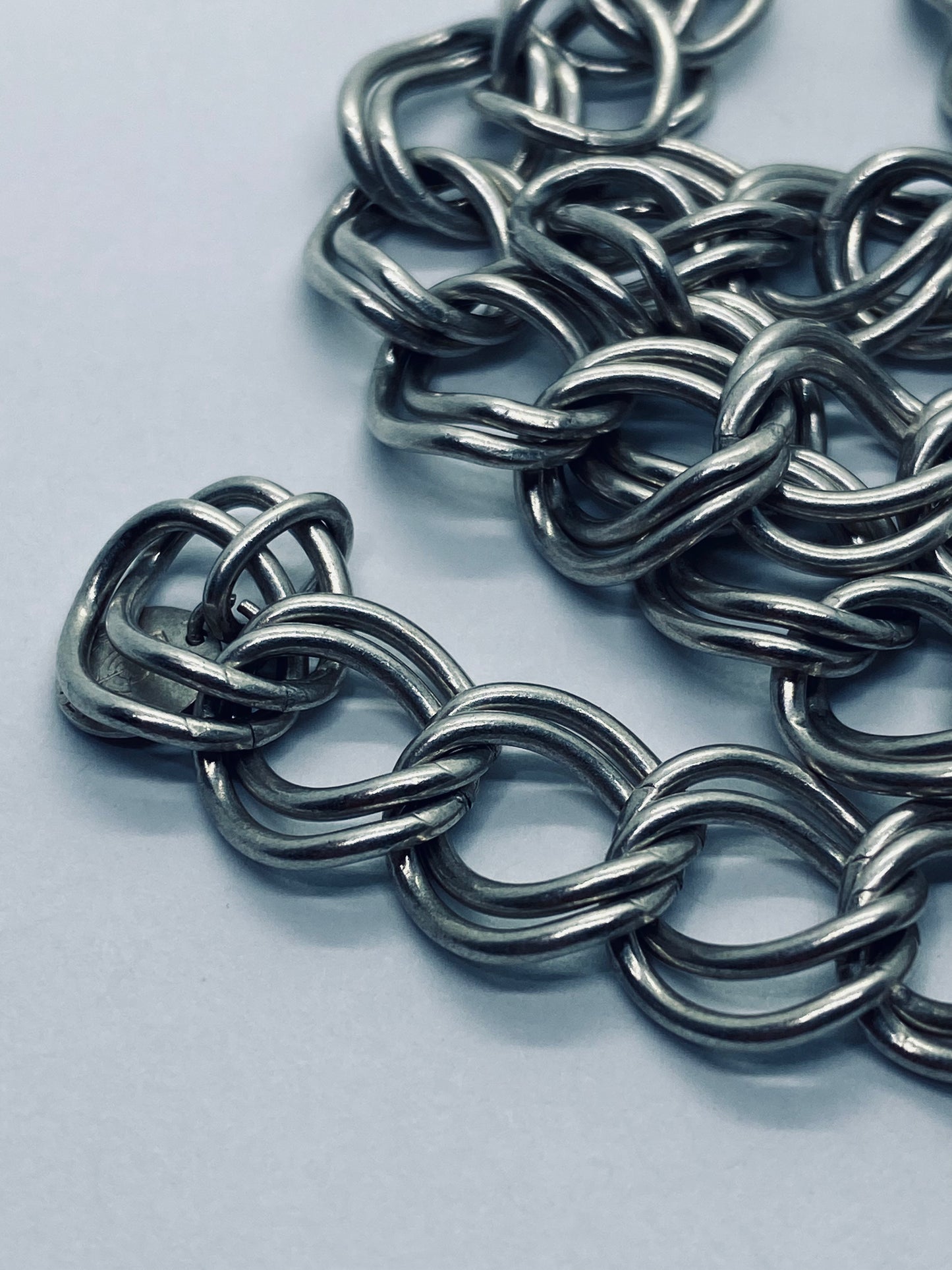 Tiffany & Co double link chain necklace 925 Sterling Silver 25.25” 12MM Wide