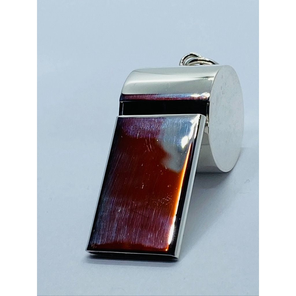 Rare Tiffany & Co Sterling Silver Whistle Charm Pendant in Tiffany RETIRED
