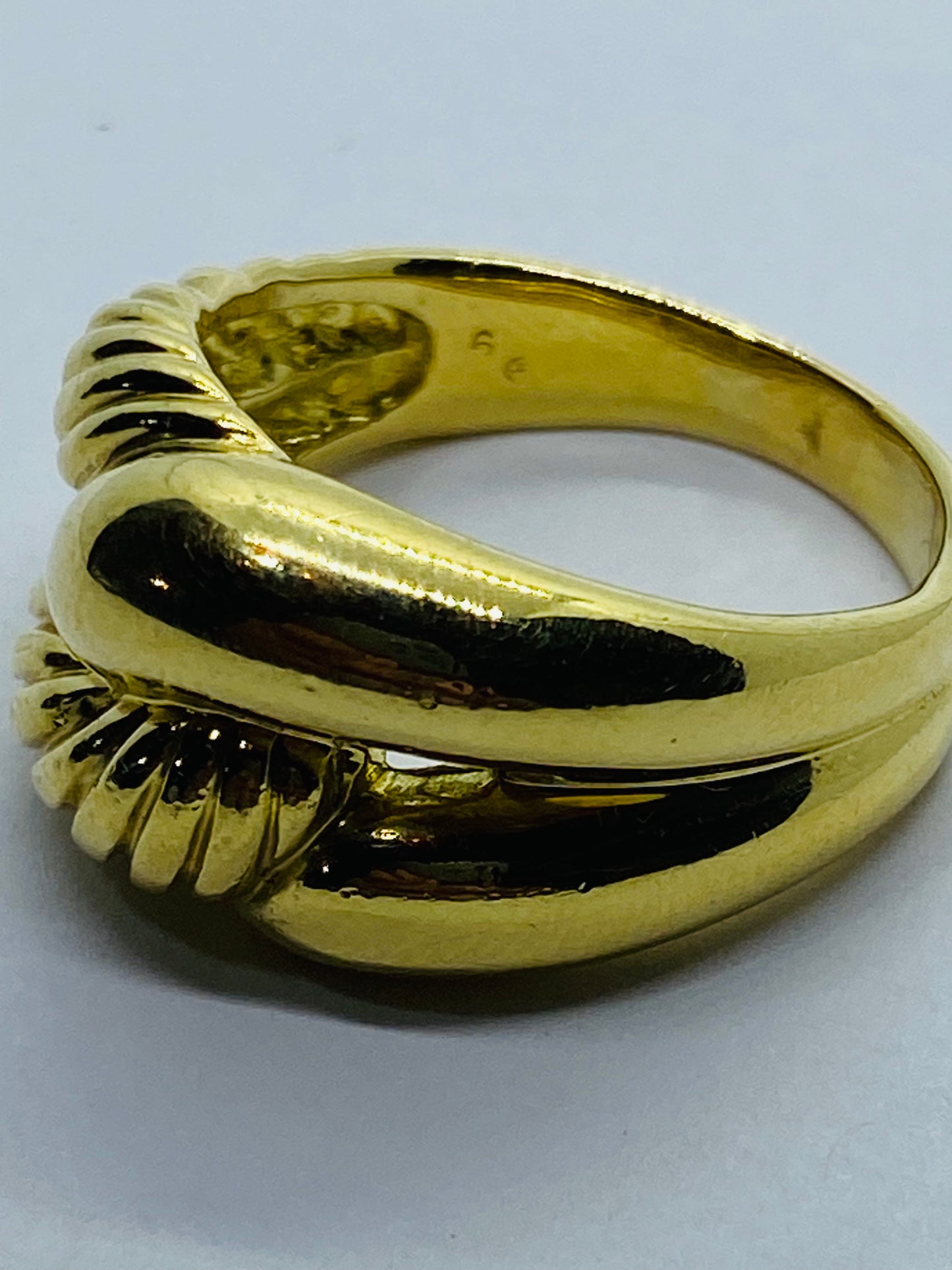 Rare David Yurman Labyrinth Solid 18K Yellow Gold Ring Size 8.75 SOLID 18k 750