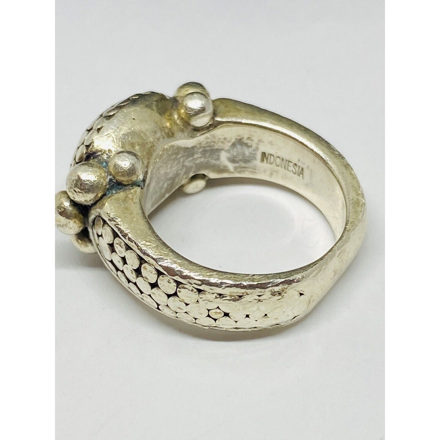 John Hardy Dot Collection Sterling Silver 925 Dome Design Ring Size 6.75