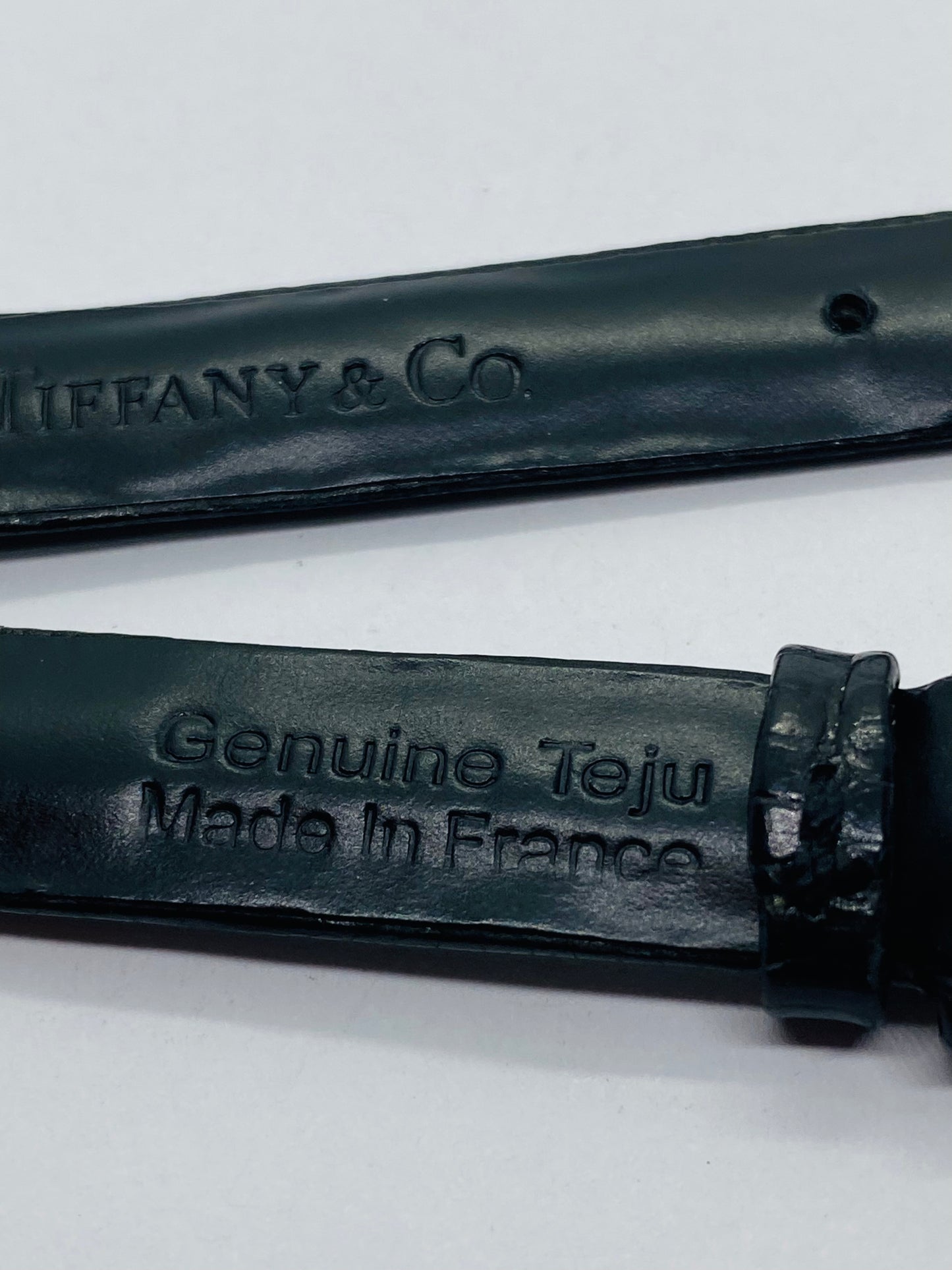 Watch Band Tiffany & Co Black Genuine Teju 11mm X 105+65mm OEM