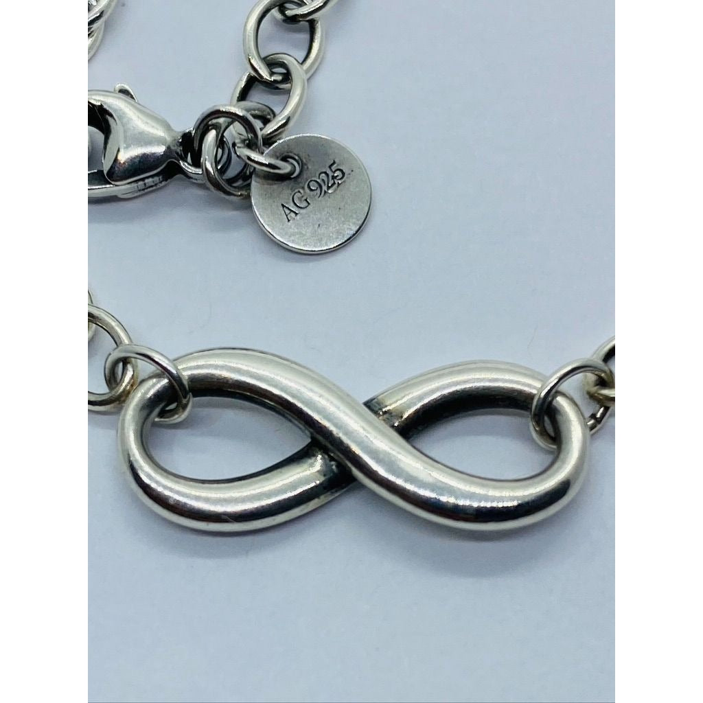 Tiffany & Co. Infinity 17.75” Necklace Link Chain 925 Sterling Silver