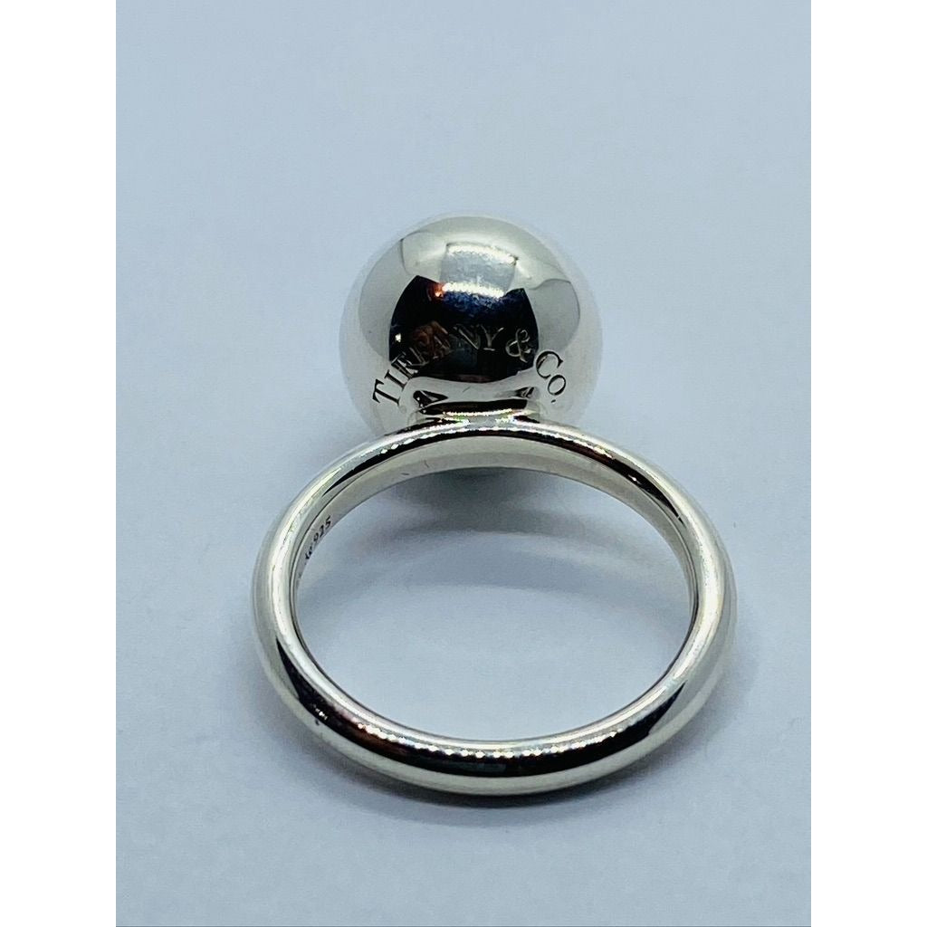 Tiffany & Co 925 Sterling Silver 12mm Hardwear Ring Size 5.5