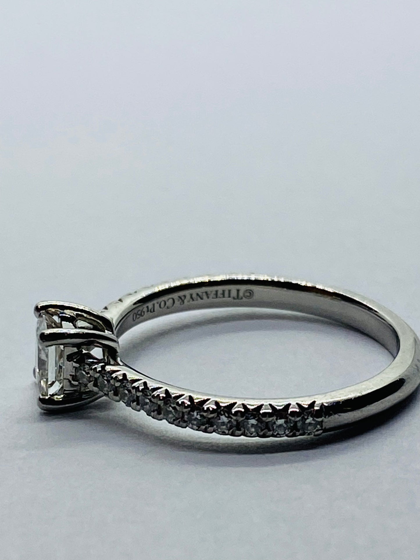 Tiffany & Co. Novo Princes Diamond Engagement Ring Platinum