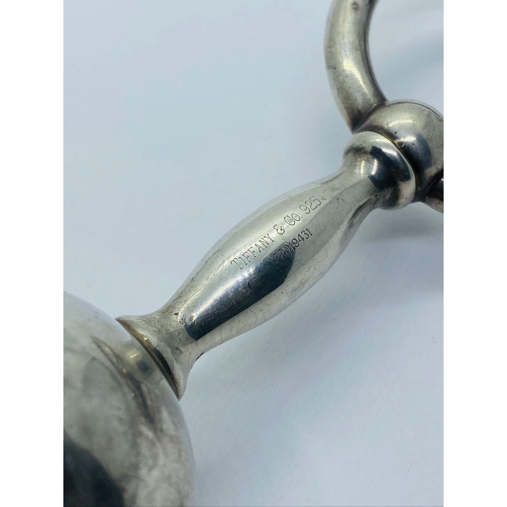 Rare Tiffany & Co Sterling 925 Baby Rattle & Teething Ring