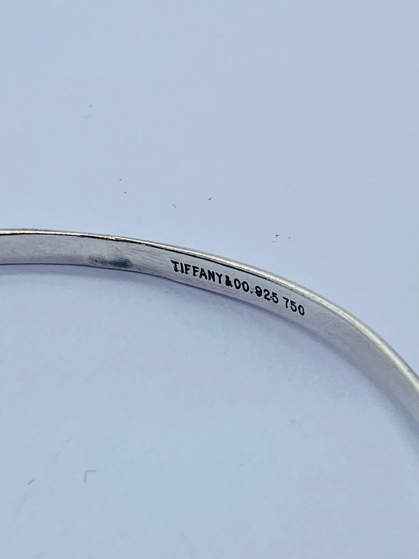 RARE XXL Tiffany & Co. Sterling Silver 18K Yellow Gold Circle Bangle Bracelet