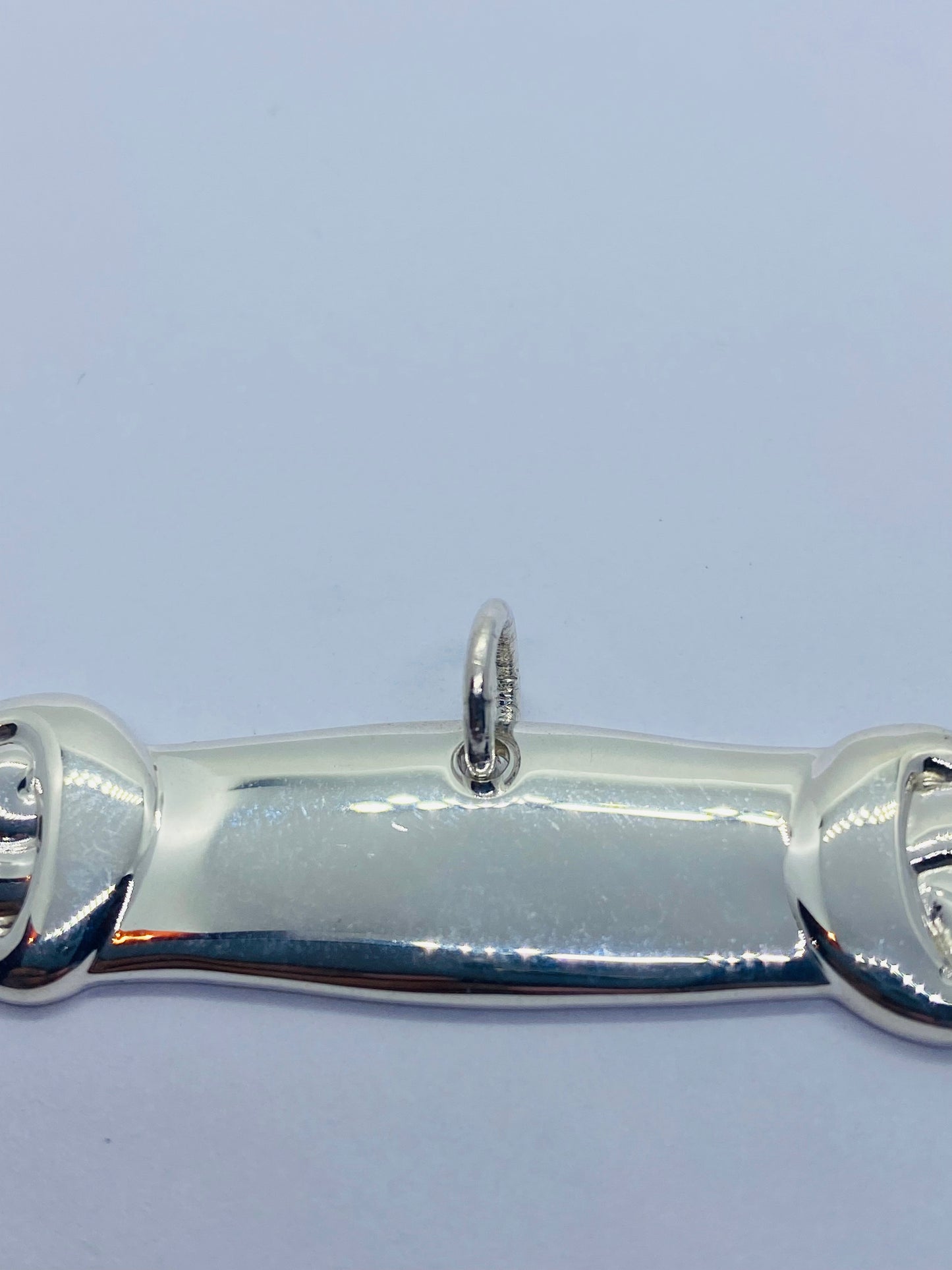 Tiffany & Co. Dog Bone Charm Pendant Tag Sterling Silver 51mm