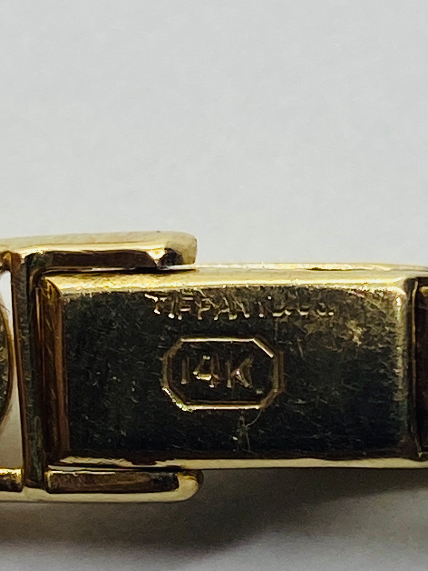 VINTAGE TIFFANY & CO 14k GOLD BRACELET SNAKE FLEX 9.5MM WIDE 6 5/8” Long
