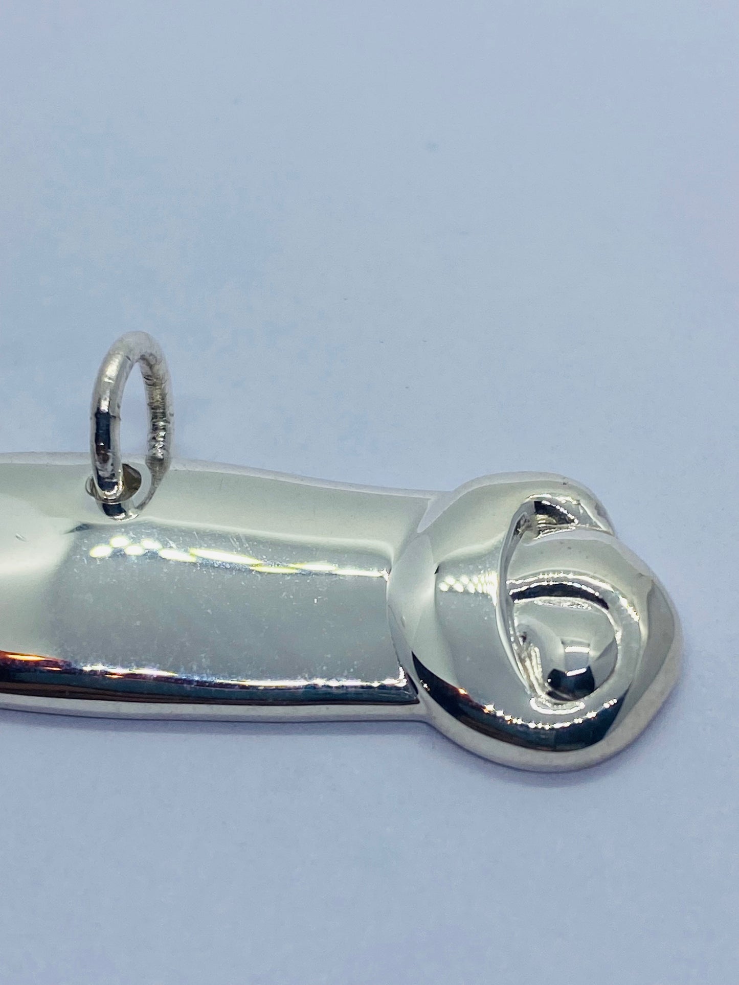 Tiffany & Co. Dog Bone Charm Pendant Tag Sterling Silver 51mm