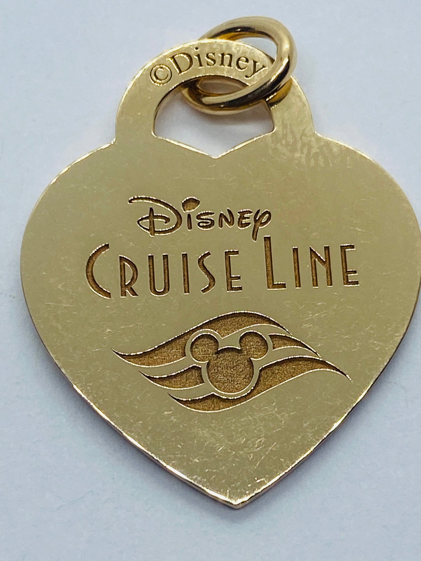 Retired TIFFANY & CO Disney Cruise Line 18K Rose Gold Heart Pendant Collector