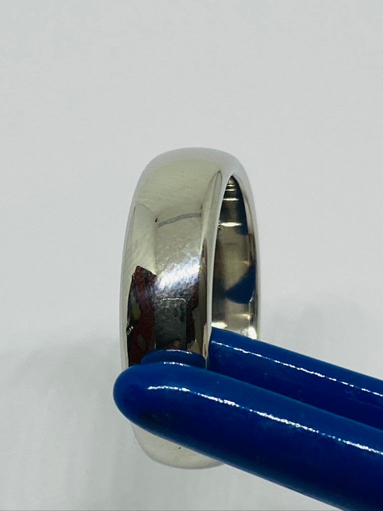 $2800 Tiffany & Co Comfort Platinum 950 6MM Size 7.75 man woman unisex ring box