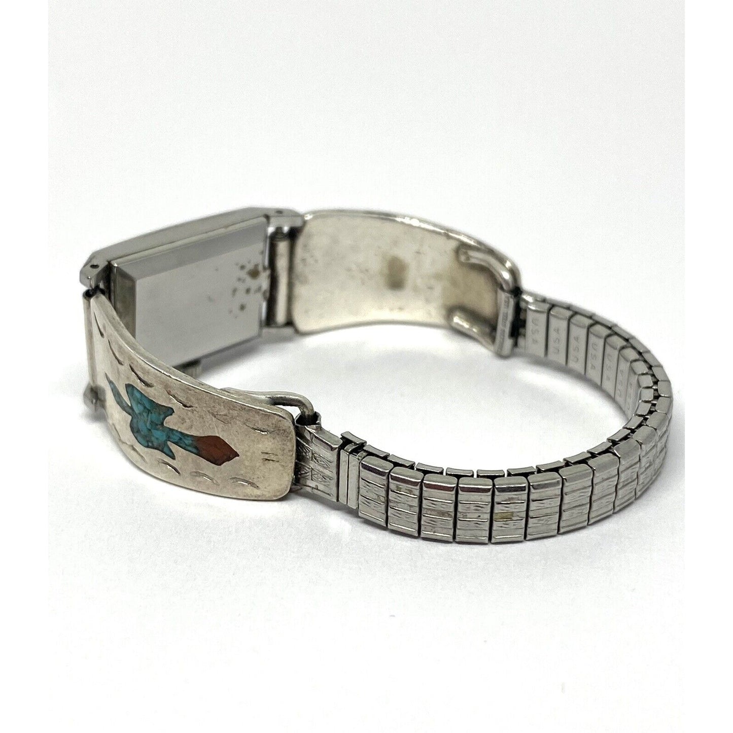 Vintage Navajo Sterling Silver & Omega Ladies Watch