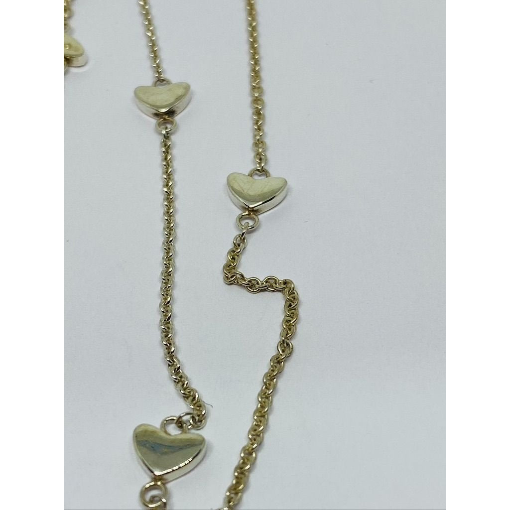 Genuine Tiffany & co Drop Lariat Multi Heart Sterling silver necklace