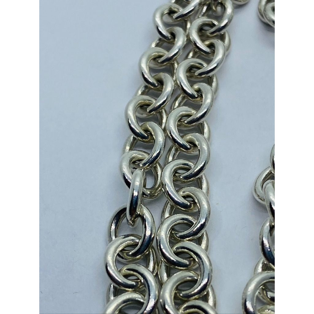 Tiffany & Co New York 17" Toggle 8x7MM Links Sterling Silver 925