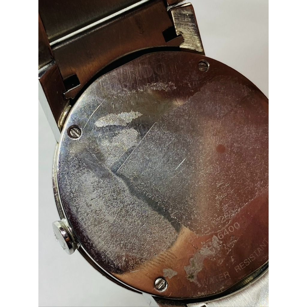 Movado Sapphire Silver Mirror Museum Dial Swiss Men's 84 G! 2896 READ!!!