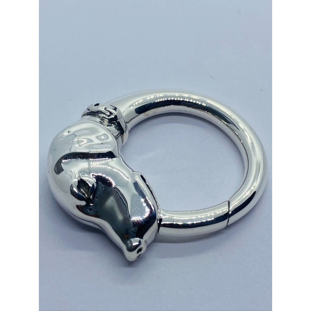 Tiffany & Co Key Ring Keychain Dog Rare Sterling Silver 925