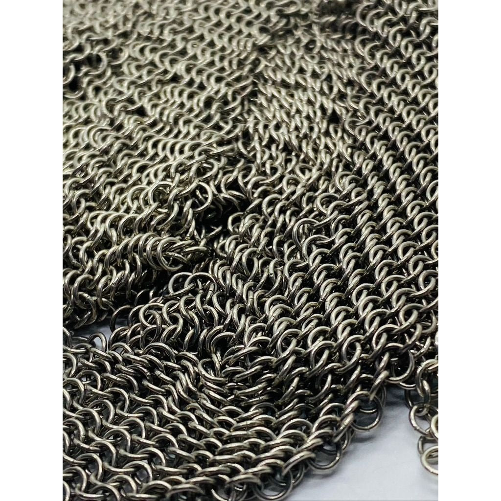 Tiffany & Co Peretti 925 Sterling Silver Extra Long XL Mesh Scarf Necklace 49”