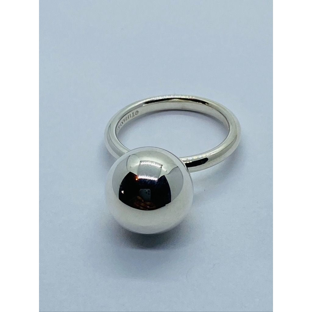 Tiffany & Co 925 Sterling Silver 12mm Hardwear Ring Size 5.5