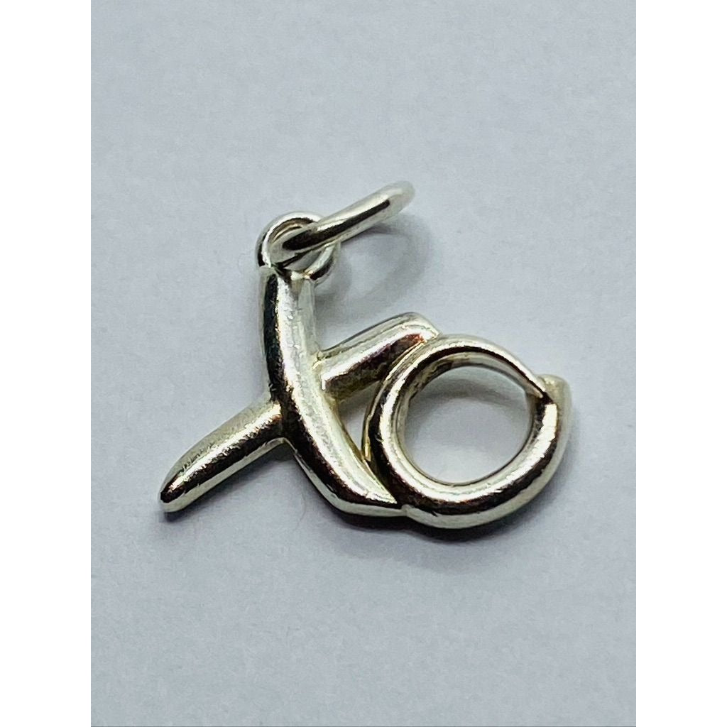 Tiffany & Co Rare Sterling Paloma Picasso XO Pendant Sterling Silver 925