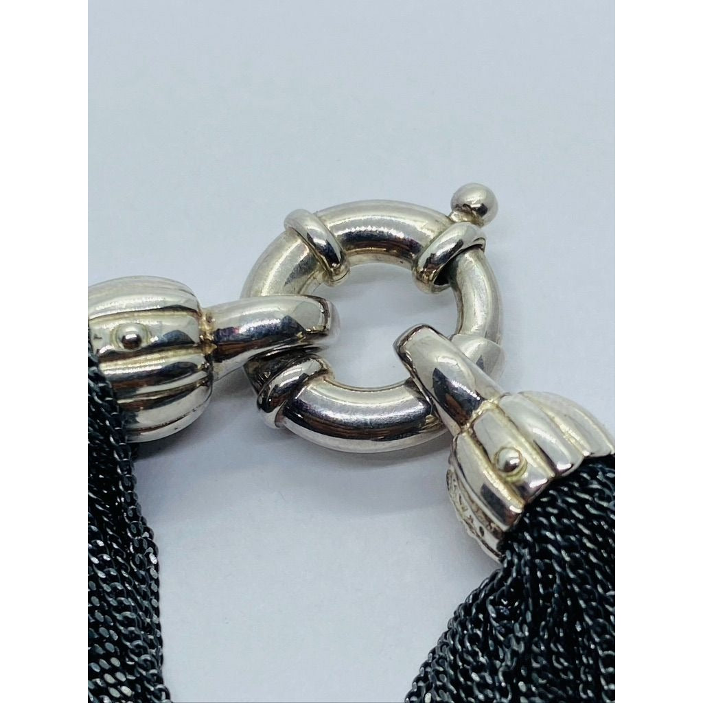 Tiffany & Co Braided Multi Strand 925 Sterling 8" Silver Bracelet