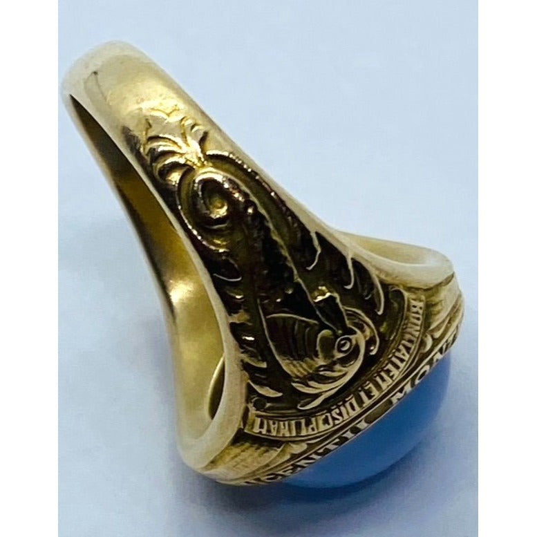 1934 Vintage Tiffany & Co 14K Sancti Vicentii Star Sapphire Class Ring