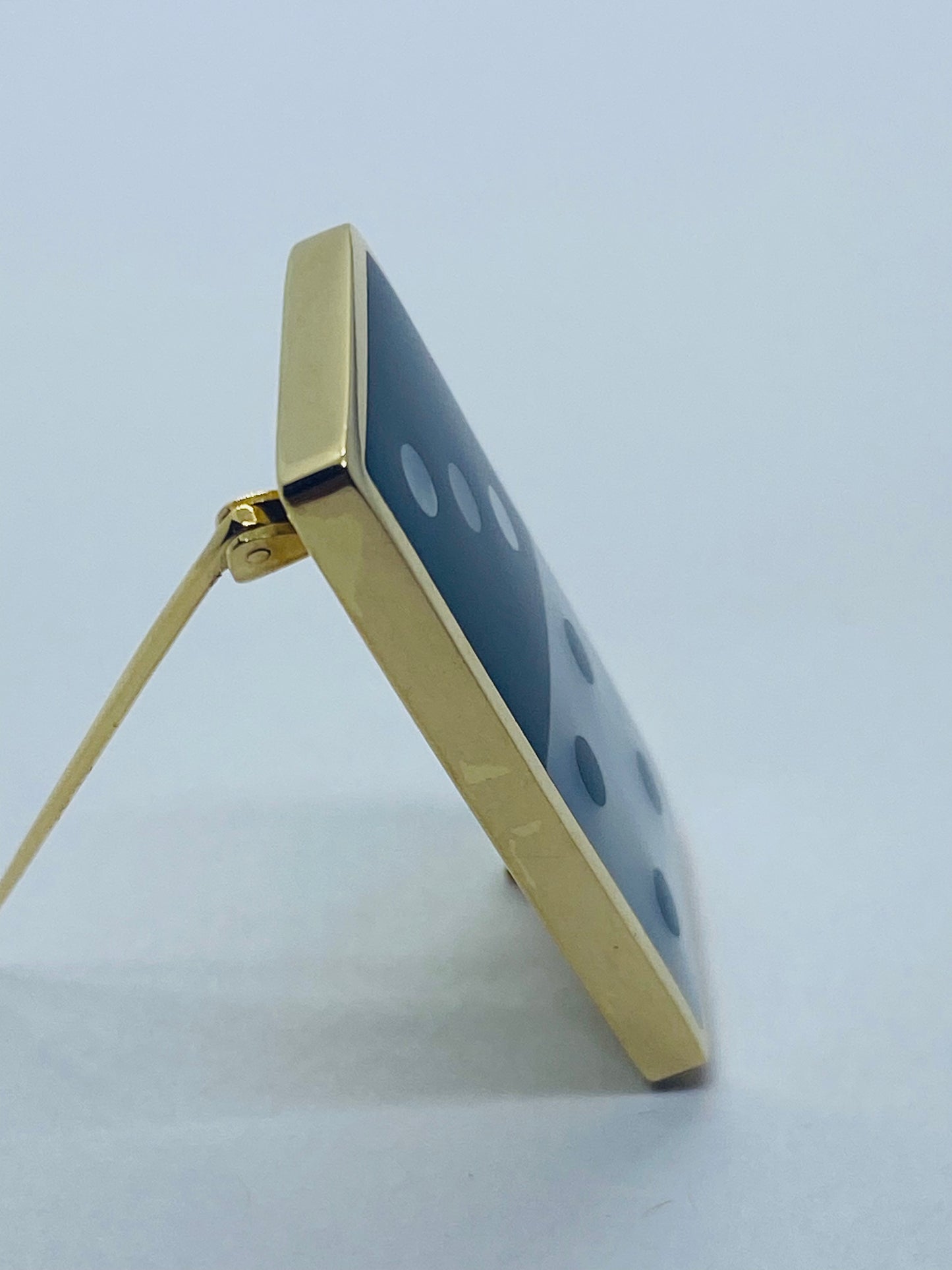 Angela Cummings Tiffany & Co Domino Mother Of Pearl 18K Yellow Gold Brooch