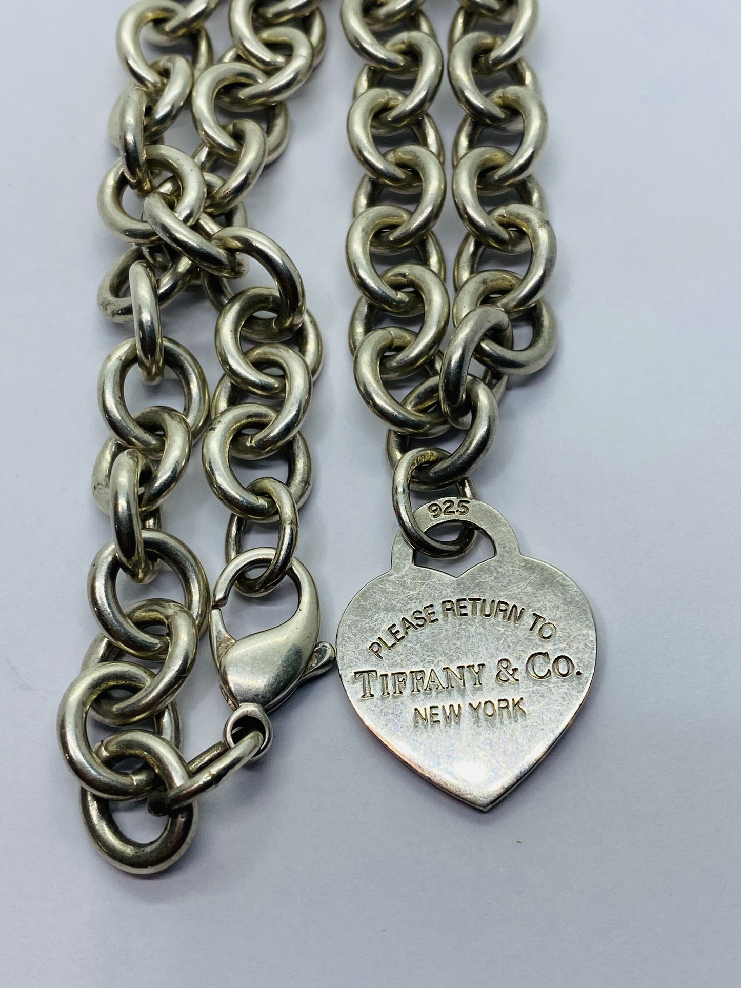 AUTHENTIC TIFFANY & CO STERLING PLEASE RETURN TO TIFFANY HEART Necklace 16”