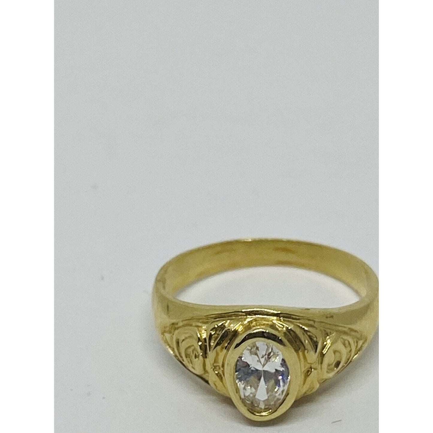 Children's 14K Yellow Gold With CZ Stone Kids Ring Baby Size 4.25