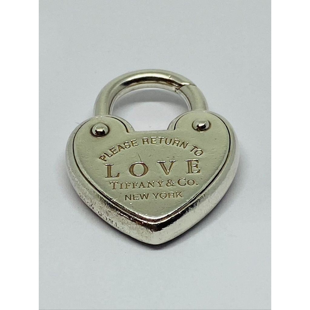 Tiffany & Co. Sterling Silver 'Return To Tiffany LOVE Heart Padlock Pendant