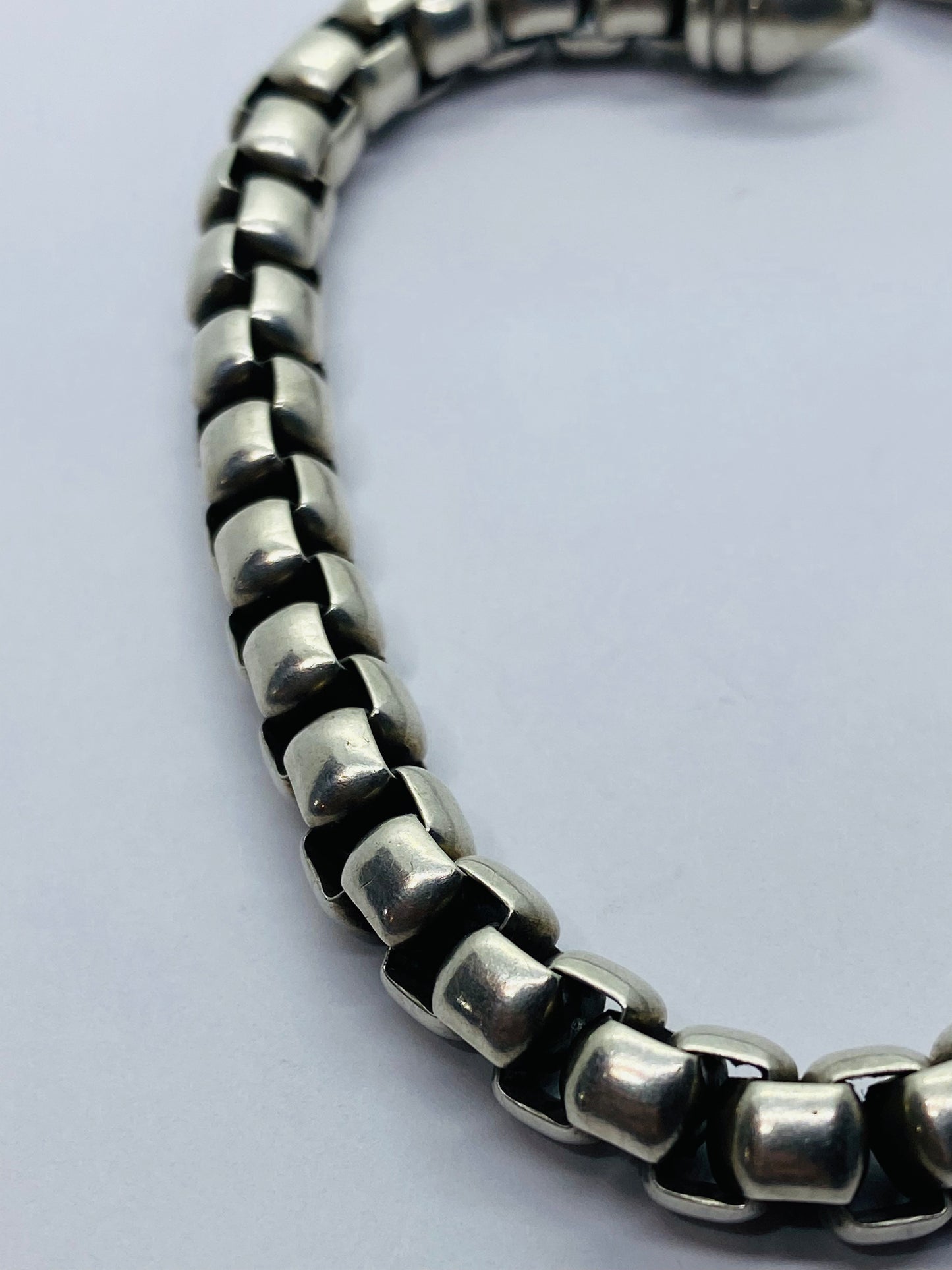 Authentic David Yurman Extra Large 8.75” Box Chain Bracelet 7mm. 50.6 Grams.