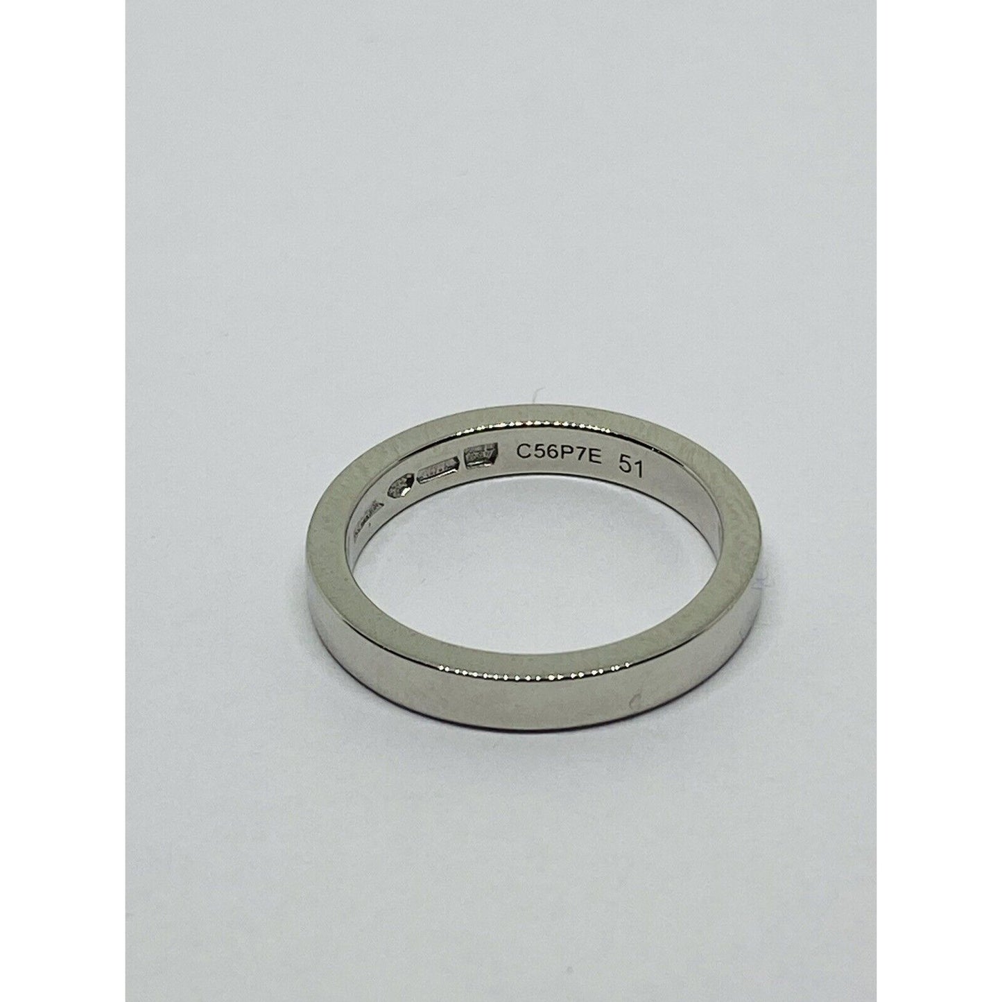 Bvlgari "MarryMe" Platinum Wedding Ring Size 5.5 (51) 2.7mm wide 6.1 gram