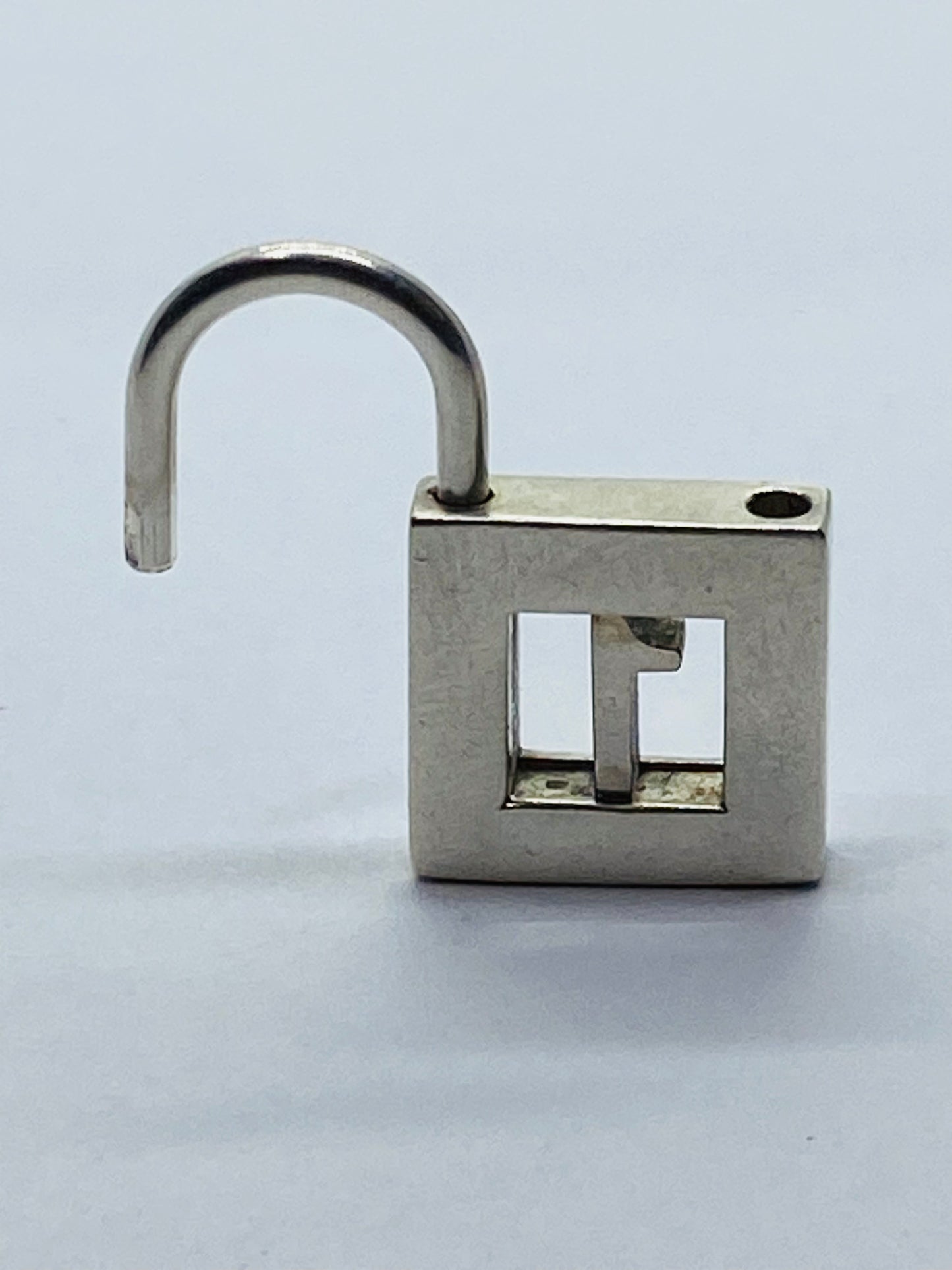 Tiffany & Co Sterling Silver 925 Number One 1 padlock lock charm pendant Numeric