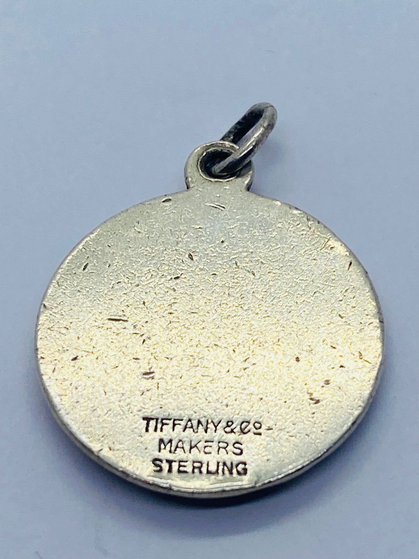 Tiffany & Co. Eagle Round Sterling Silver .925 Charm Pendant Rare Find