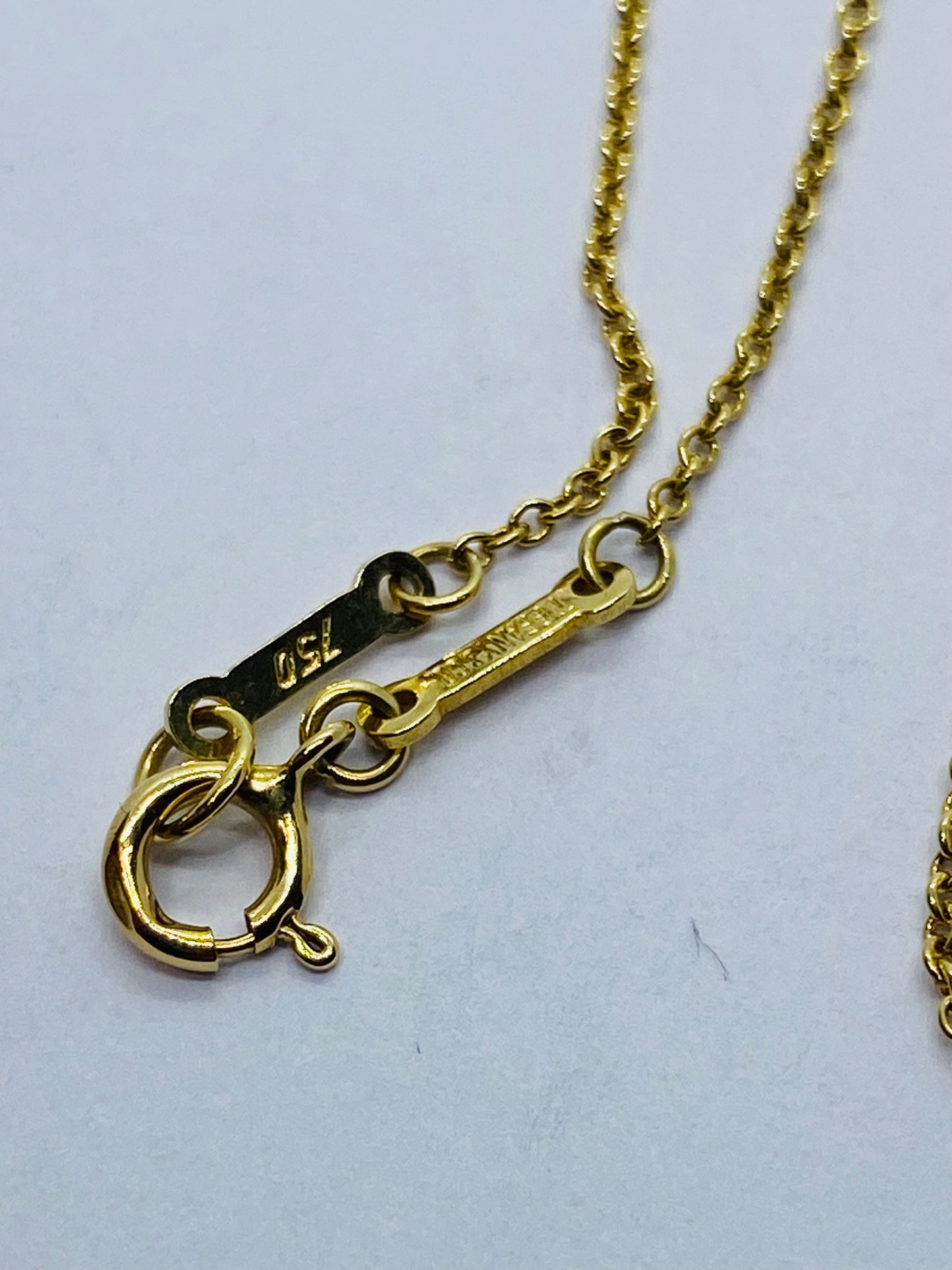 Tiffany & Co 18kt Yellow Gold Elsa Peretti 16" Cable Chain 1mm
