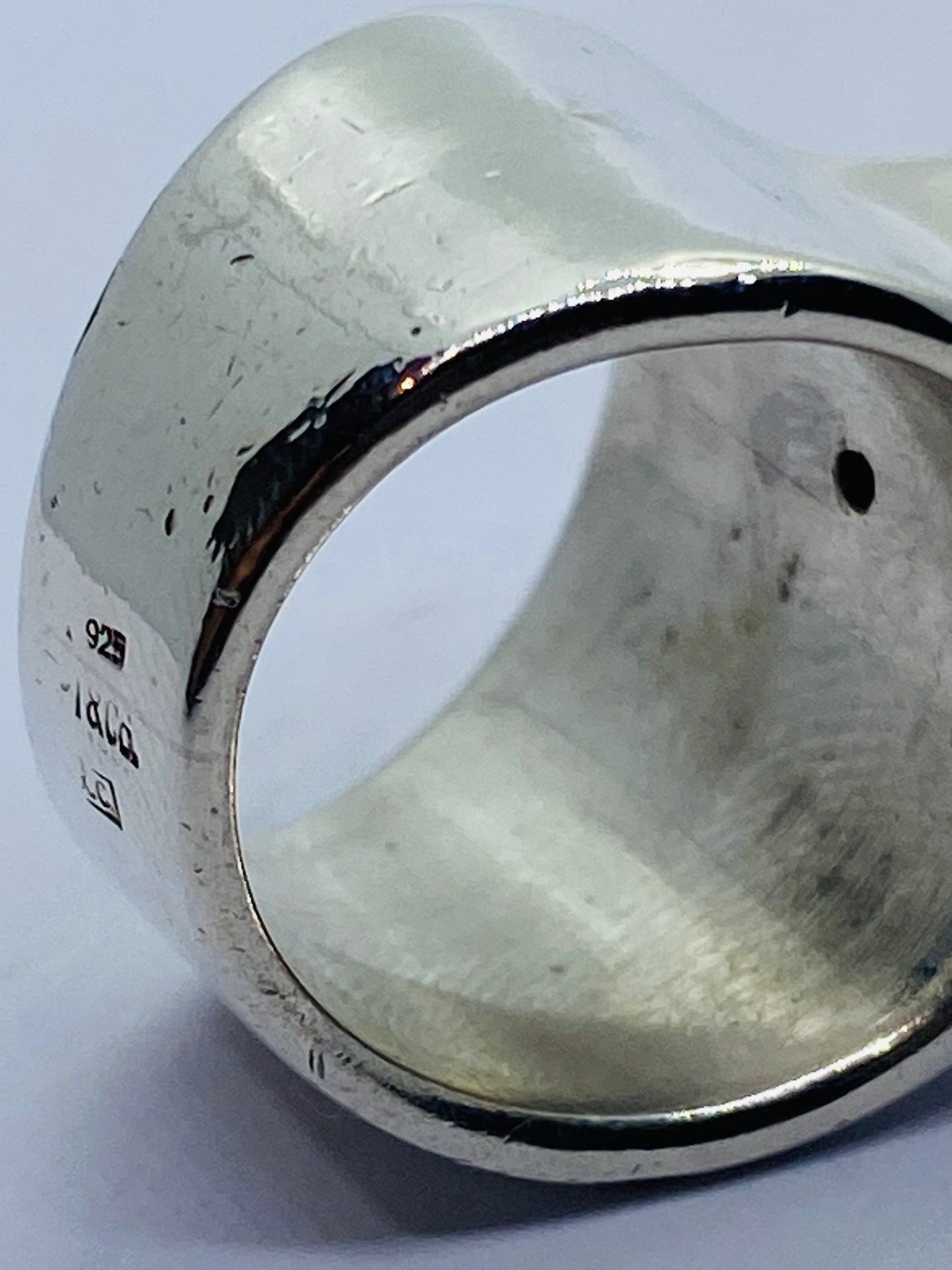 Tiffany & Co. 1977 Rare Sculptural Free Form Ring 925 Sterling Silver 5.5 Pouch