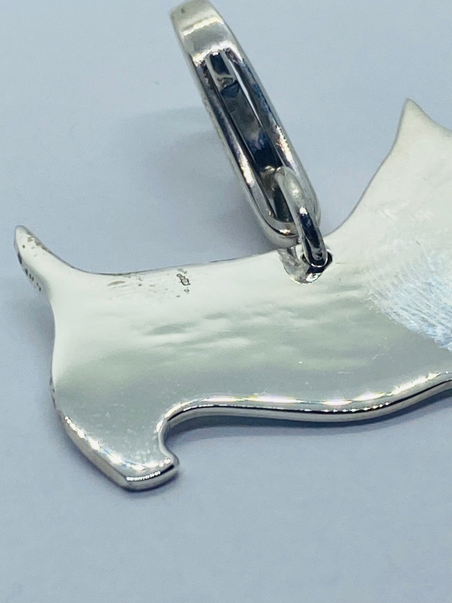 Tiffany & Co 925 Sterling Silver Extra Large Scottie Terrier Dog Charm Lobster