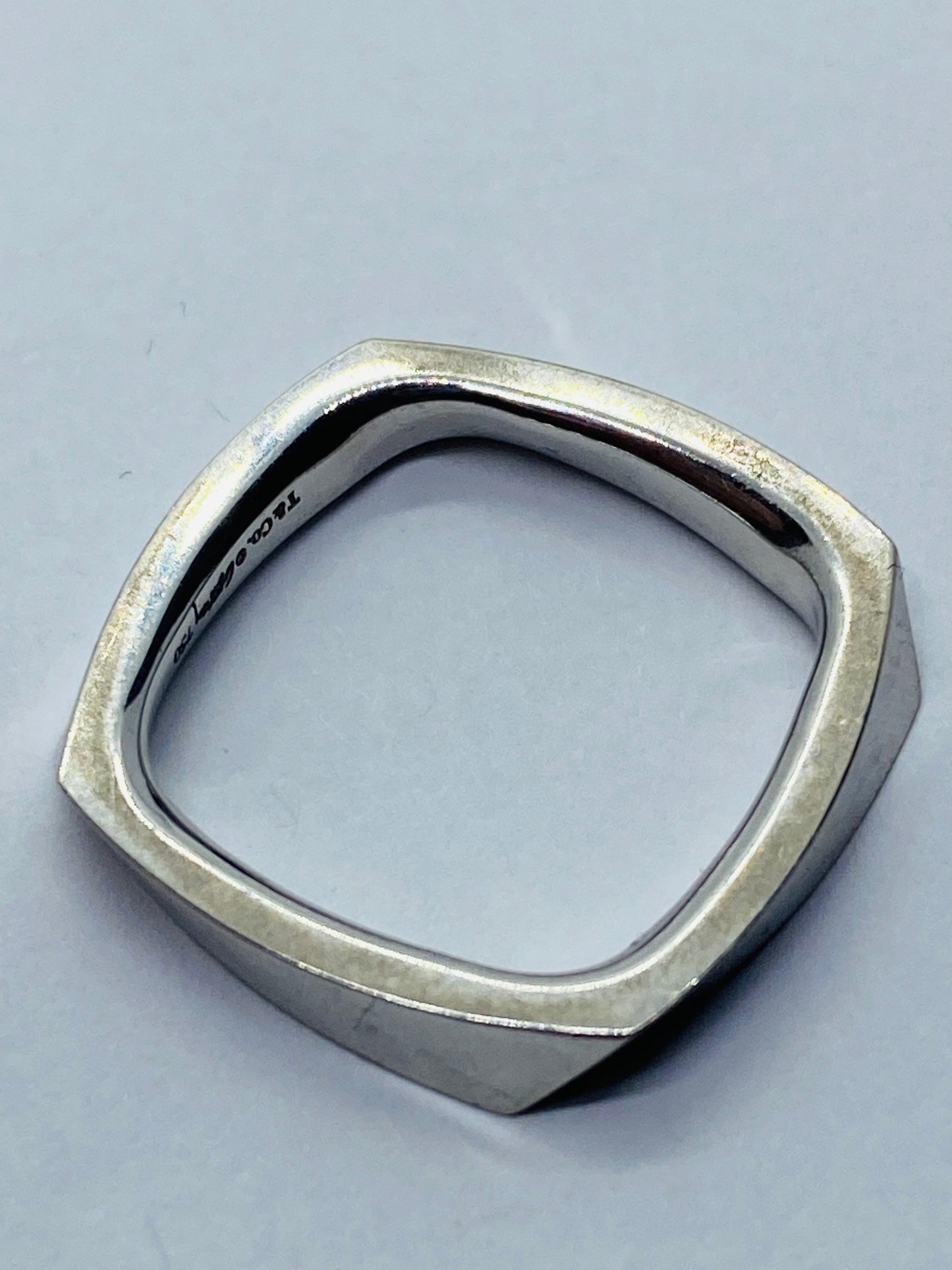 Tiffany & Co. 18k White Gold Frank Gehry Torque Ring Size 6.25 6.6g