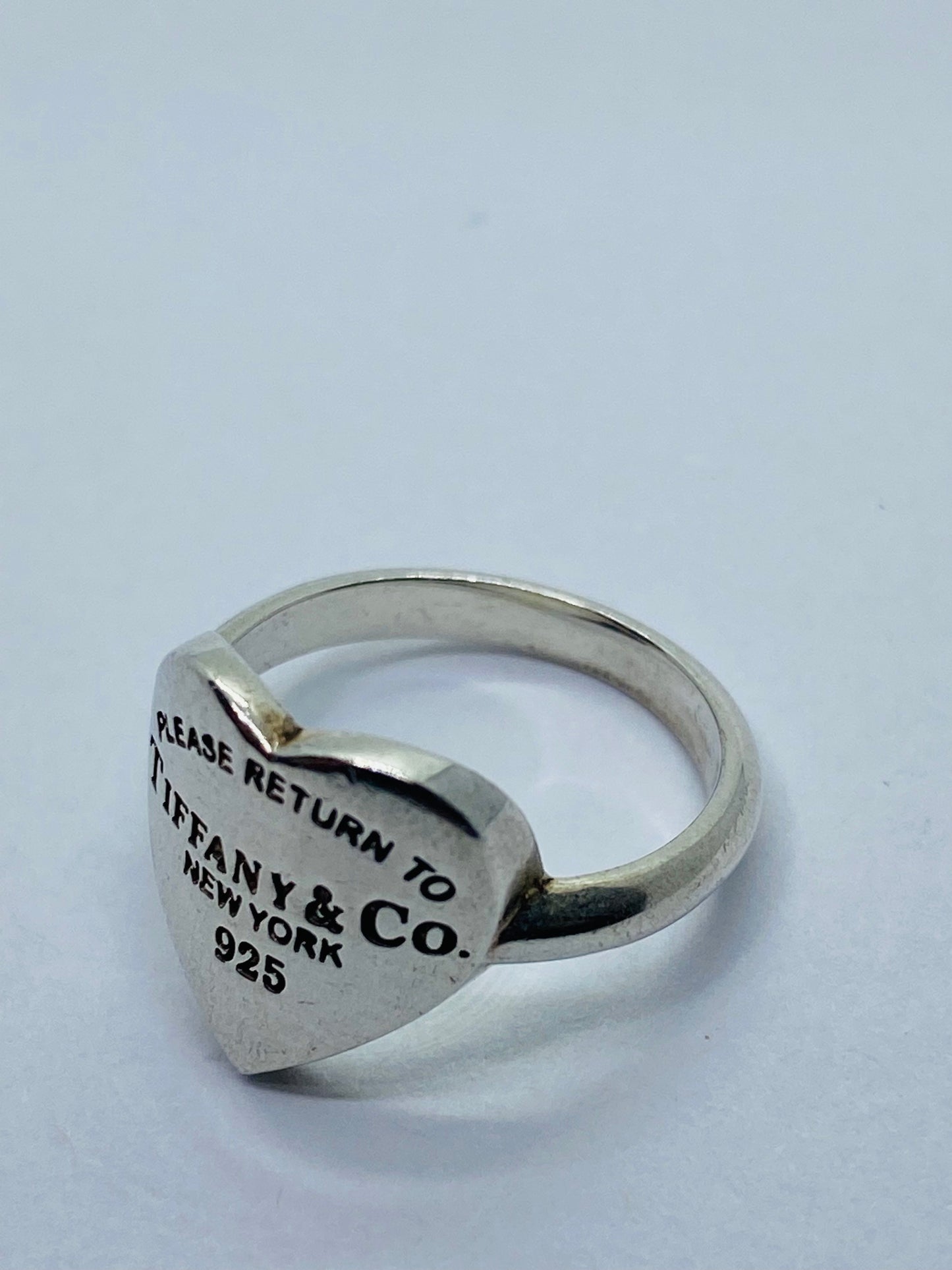 Tiffany & Co. Ring Size 4 Please Return To Tiffany & Co” New York 925 Silver