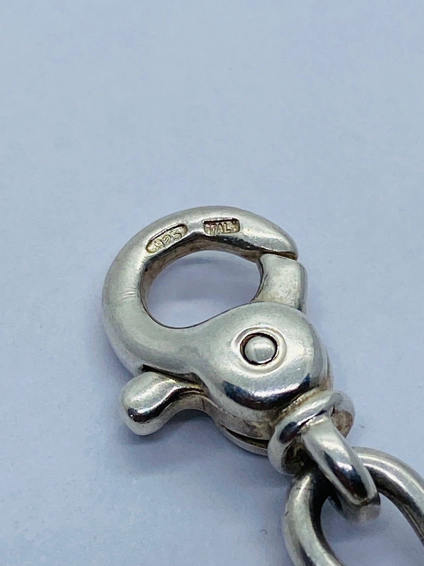 Tiffany & Co Silver Gold Heart Link Padlock Necklace 16.5” Pouch Box