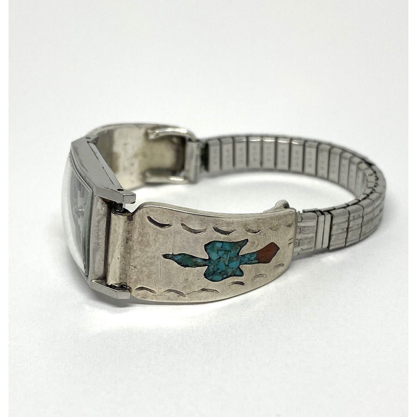 Vintage Navajo Sterling Silver & Omega Ladies Watch