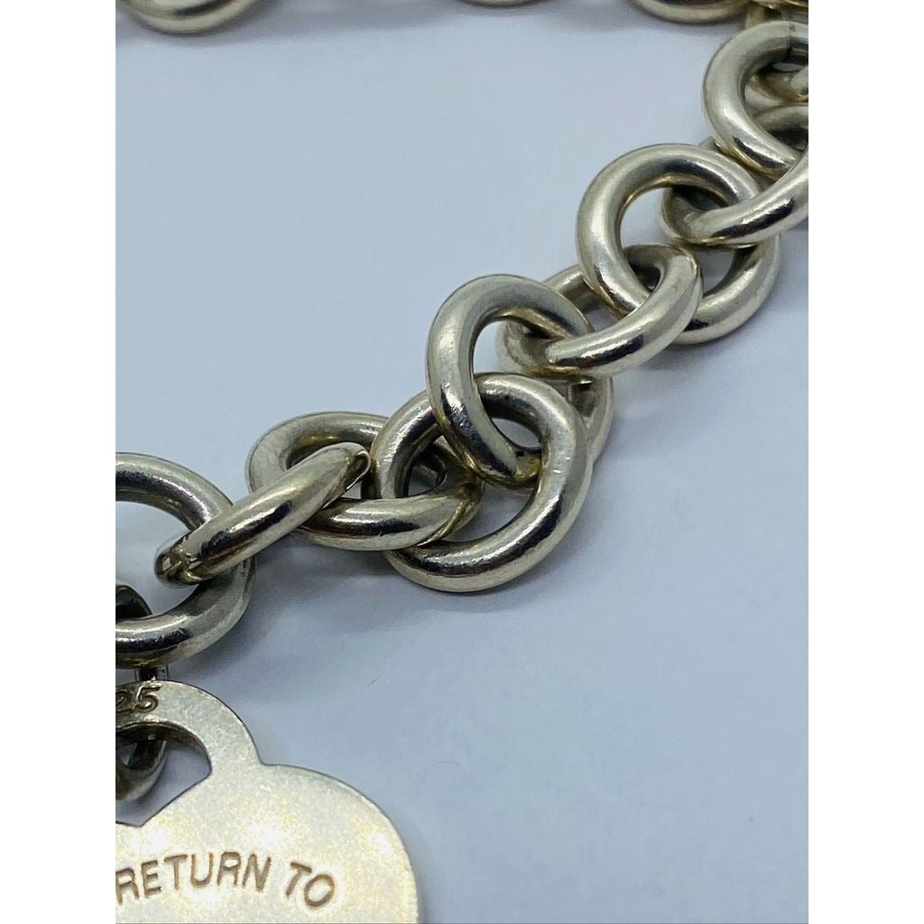 Tiffany & Co Please Return To Tiffany Heart Bracelet 7.75"