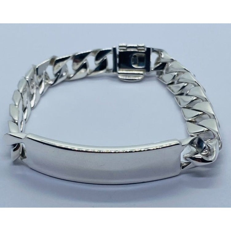 Tiffany & Co. Sterling Silver 925 Gram 7" Men's Curb Link ID Bracelet