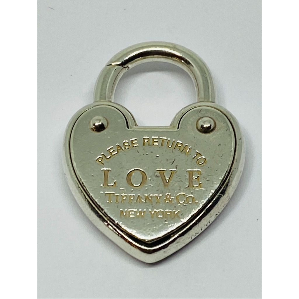 Tiffany & Co. Sterling Silver 'Return To Tiffany LOVE Heart Padlock Pendant