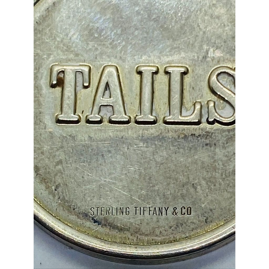 HEADS and TAILS Tiffany & Co. Sterling Silver Coin Rare