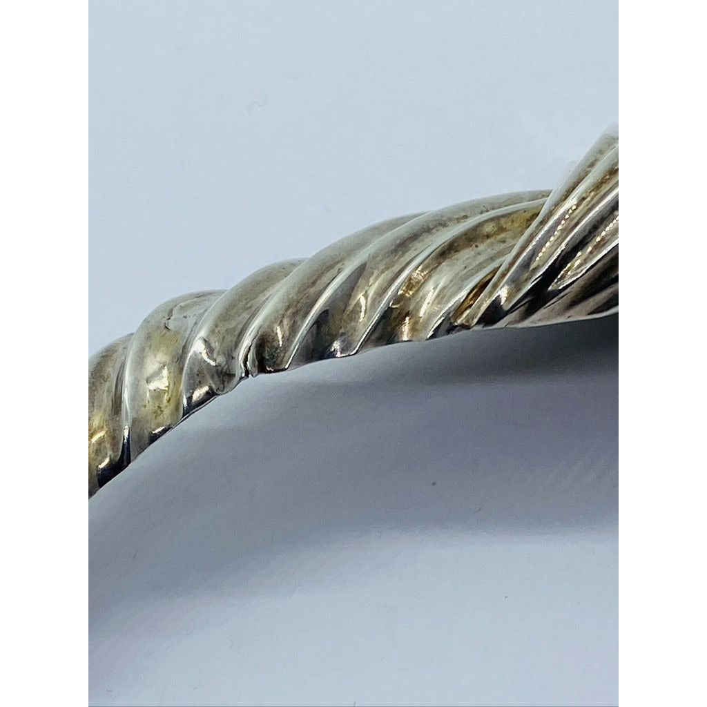 Tiffany & Co Very Rare Ribbed Collar Necklace Sterling Silver 17" Vintage READ