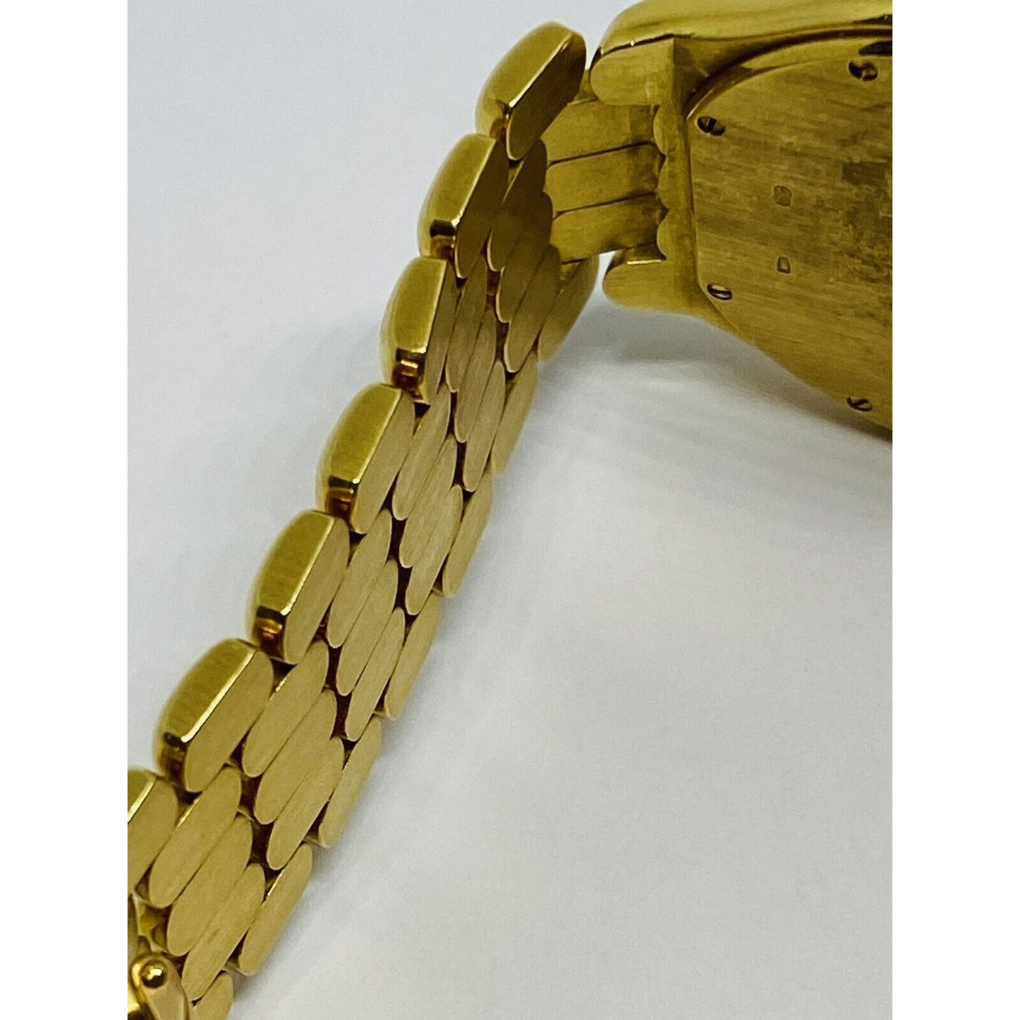 Solid 18k Yellow Gold JUVENIA Unisex Watch with Diamonds 101 grams 33mm ACCURATE