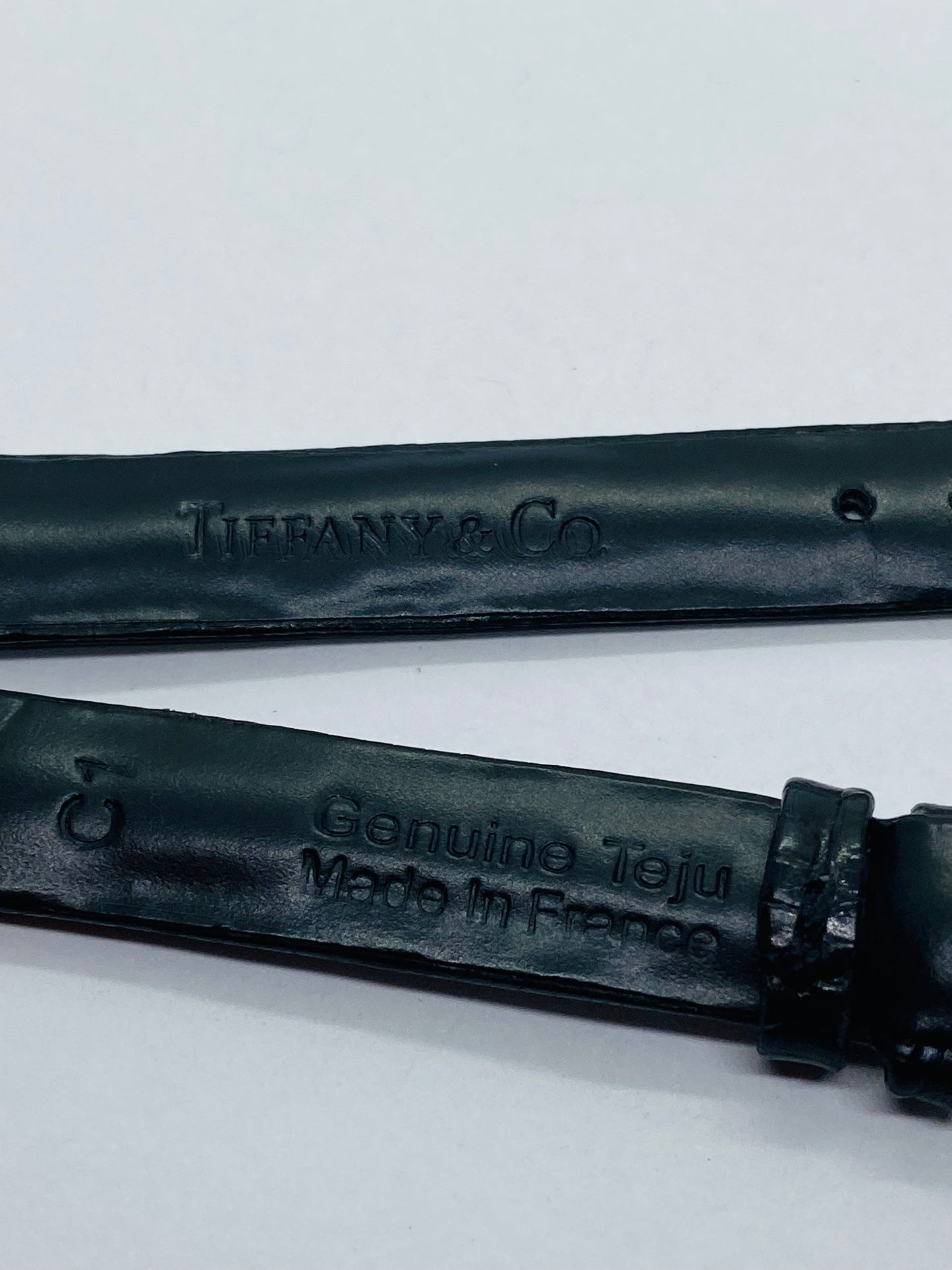 Watch Band Tiffany & Co Black Genuine Teju 11mm X 105+65mm OEM