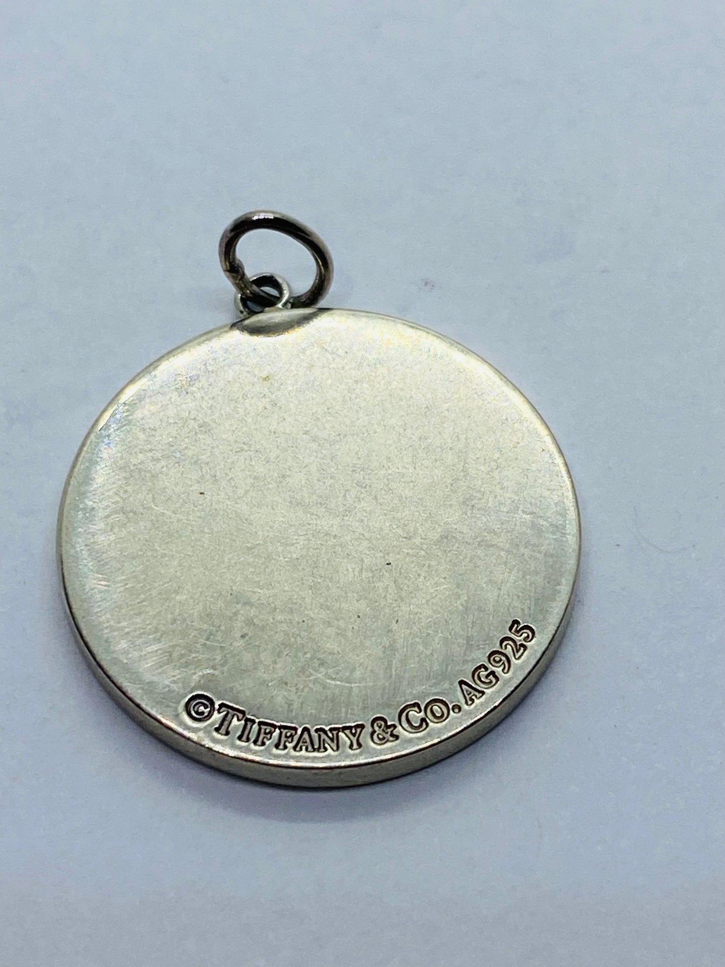 Tiffany & Co. Beverly Hills Round Silver Charm or Pendant- With Pouch