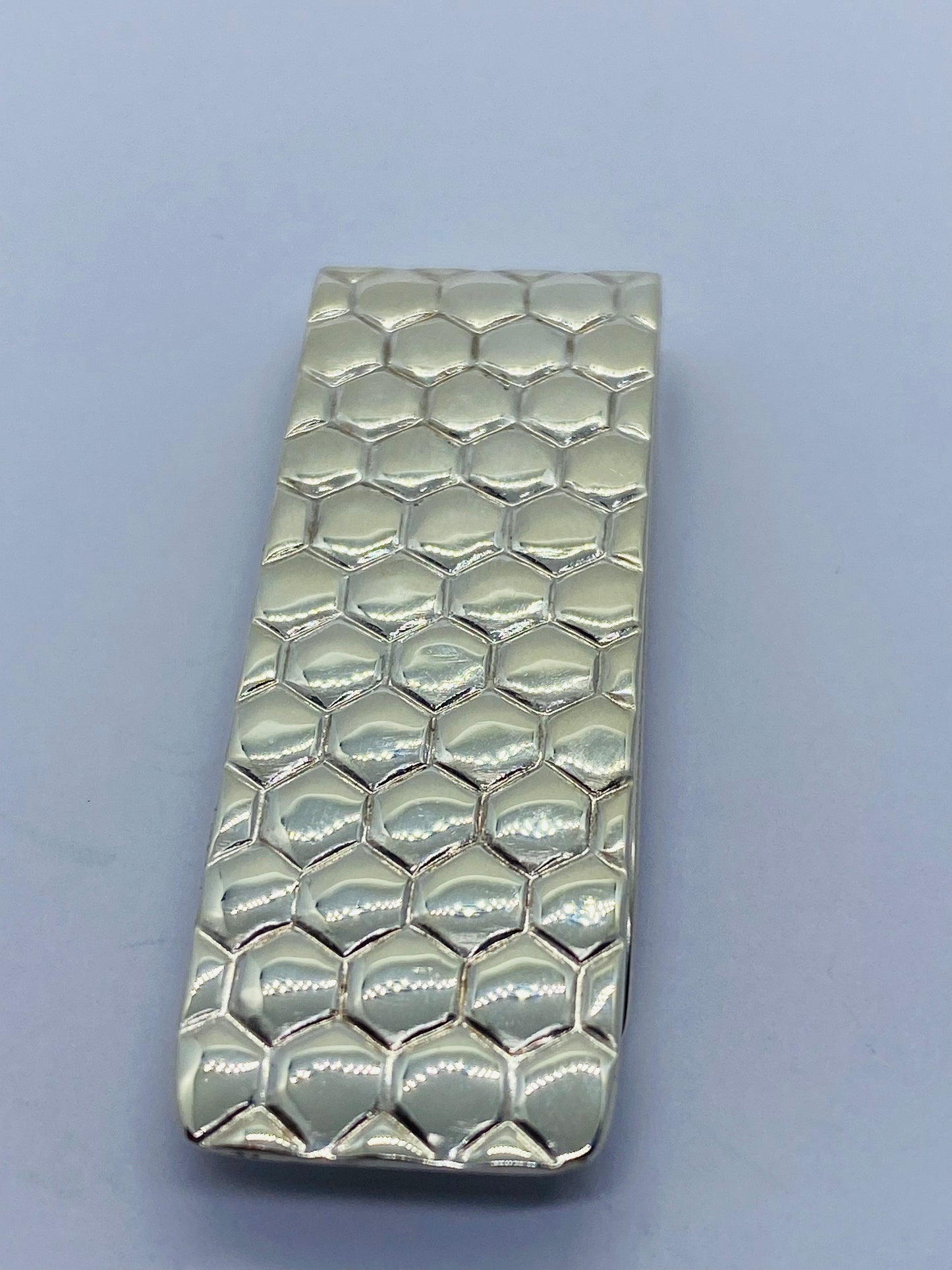 Retired Tiffany & Co. Sterling Silver Honeycomb Pattern Money Clip