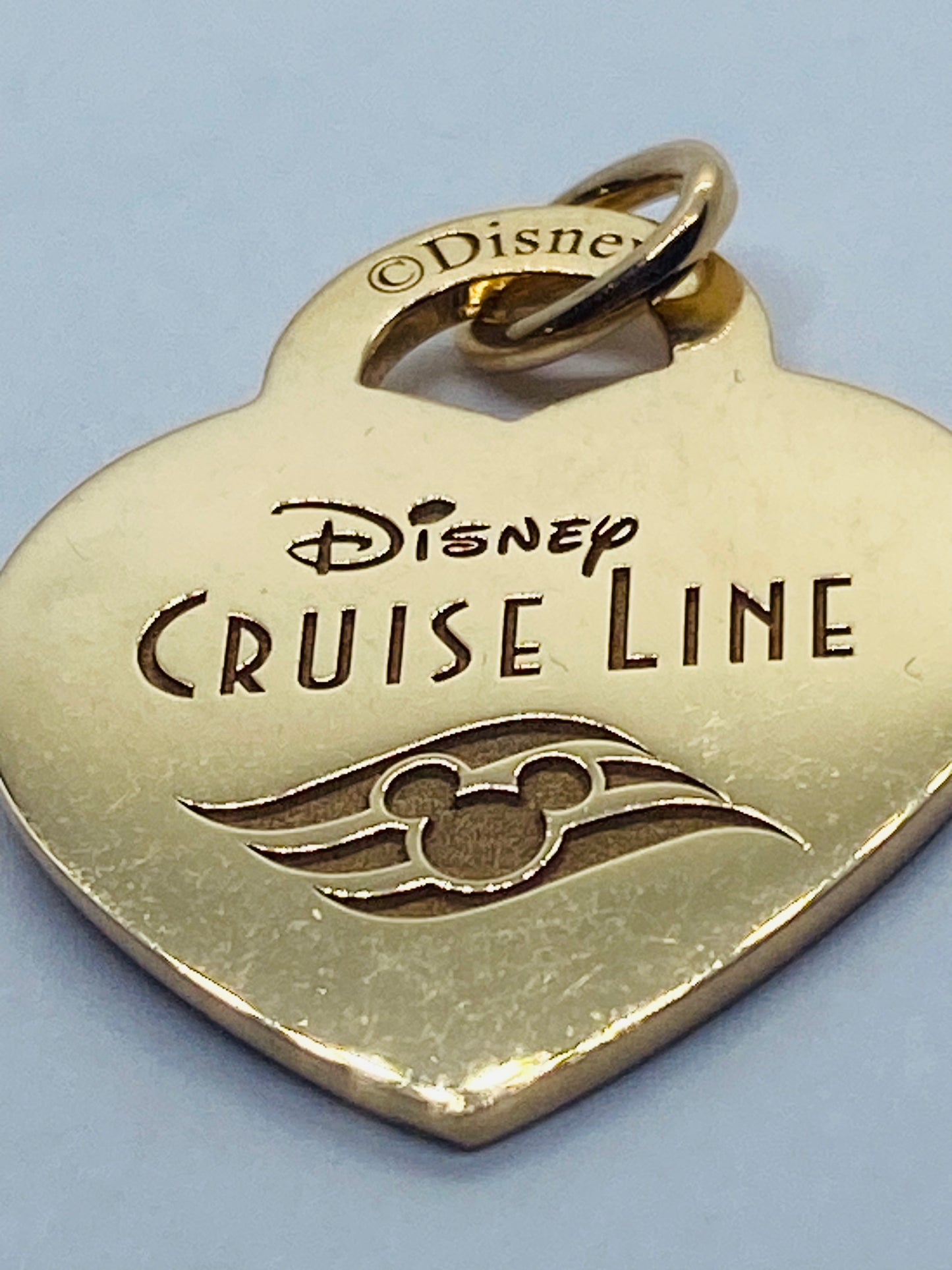 Retired TIFFANY & CO Disney Cruise Line 18K Rose Gold Heart Pendant Collector